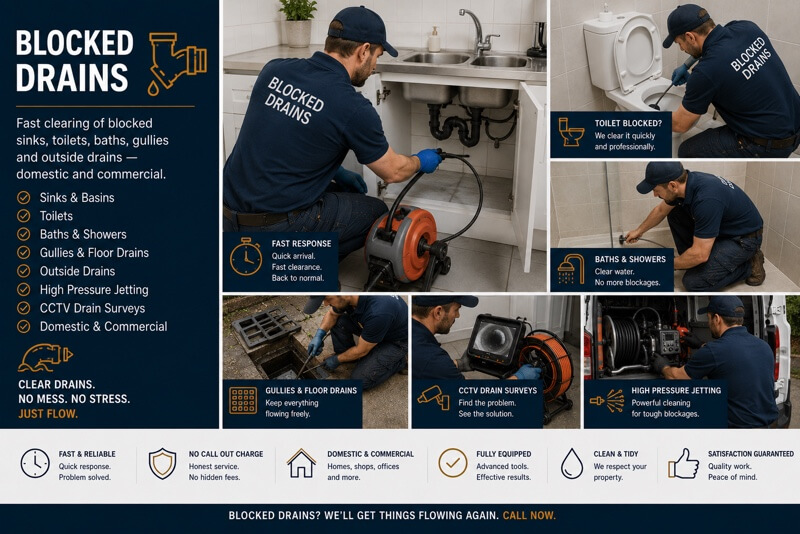 Blocked drains service in Notting Hill, London W11