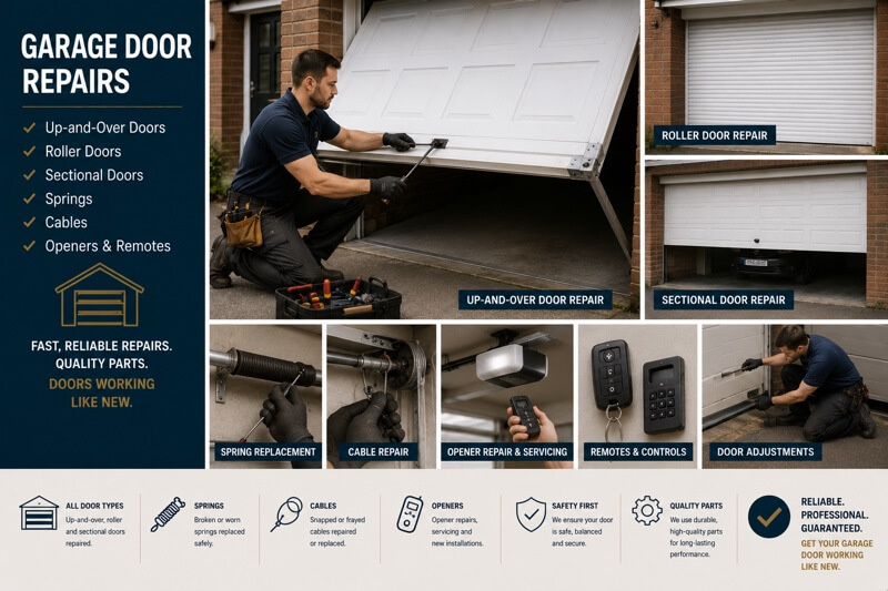 Garage door repairs service in Notting Hill, London W11